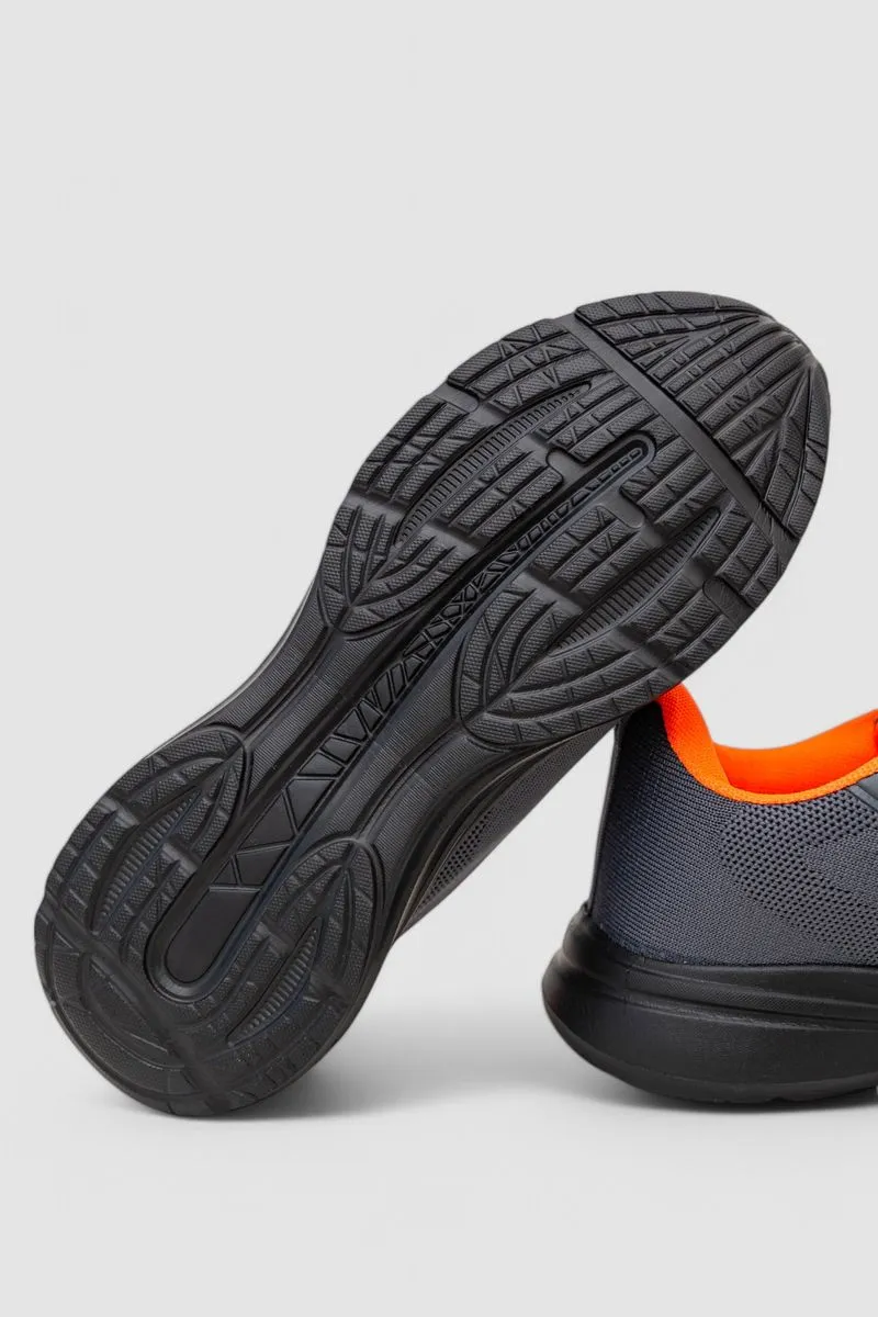 Кросівки чоловічі демісезонні, колір сіро-помаранчевий, 244RF717